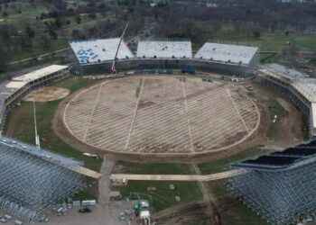 The venue for the Ind vs PAK T20 World Cup is being demolished by bulldozers