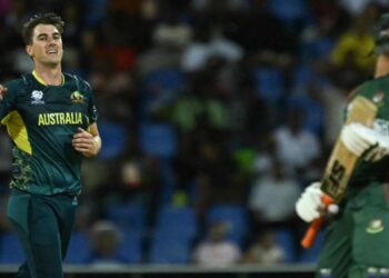 Australia defeats Bangladesh in T20 World Cup thanks to a hat-trick from Pat Cummins