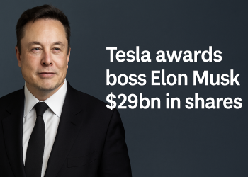 Tesla awards boss Elon Musk $29bn in shares