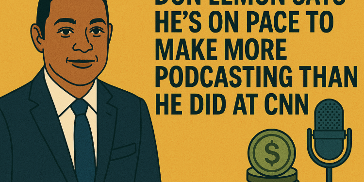 Don Lemon Says He’s On Pace To Make More Money Podcasting Than He Did At CNN