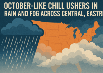 October-Like Chill Ushers in Rain and Fog Across Central, Eastern U.S.