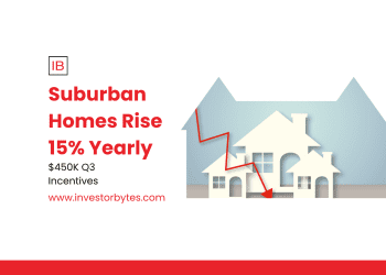Suburban Homes Rise 15% Yearly