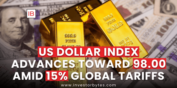 US Dollar Index Advances Toward 98.00 Amid 15% Global Tariffs
