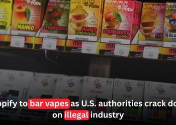 Shopify to Ban Vape Sales as U.S. Authorities Intensify Crackdown on Illegal E-Cigarettes