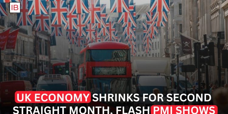 UK Economy Contracts for Second Consecutive Month, Flash PMI Signals Weak Momentum