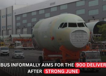 Airbus Informally Targets 900 Deliveries After Strong June, Signaling Production Upside