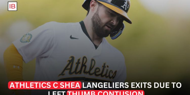 Athletics Catcher Shea Langeliers Exits With Left Thumb Injury
