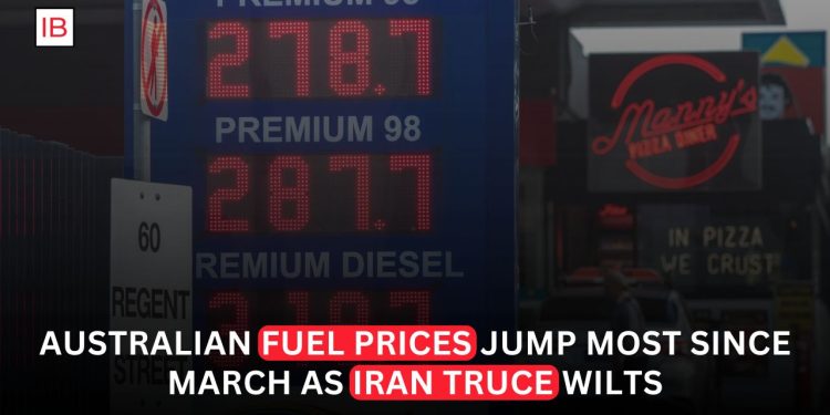 Australian Fuel Prices Jump Most Since March as Iran Truce Collapses