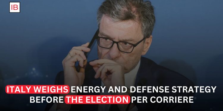 Italy's Meloni Prioritizes Energy Security and Defense Spending Ahead of Election