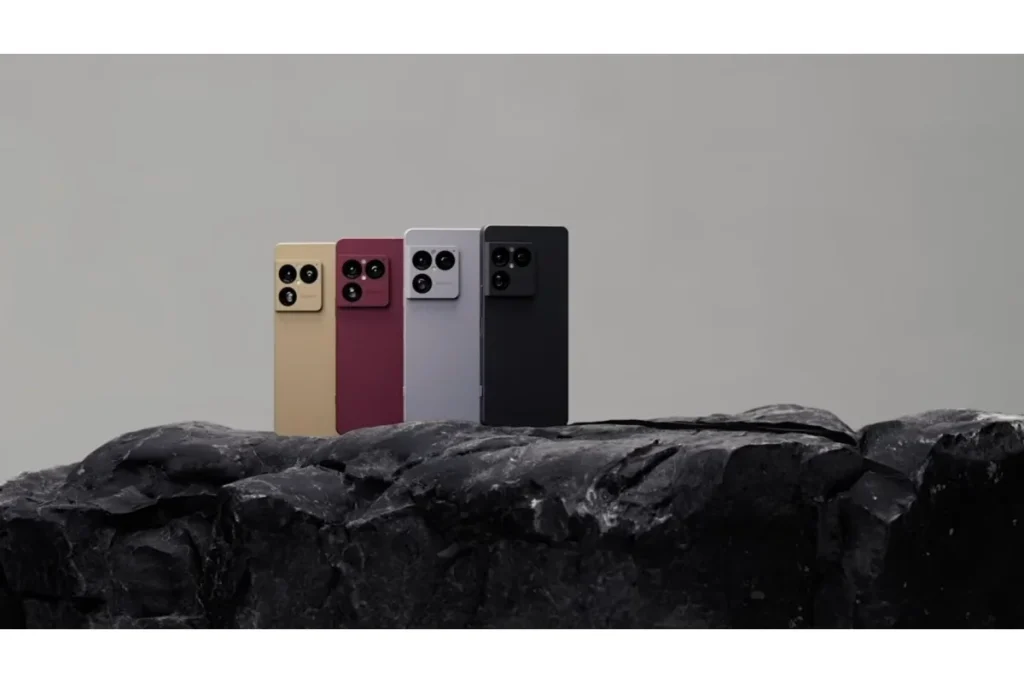Sony Xperia 1 VIII held in hand showing minimalist camera design and Zeiss lens branding